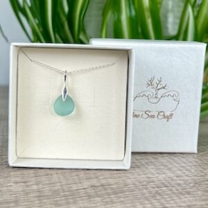 teal sea glass