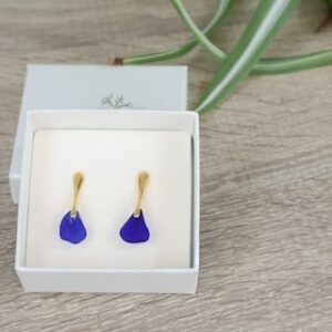 rare cobalt blue earrings